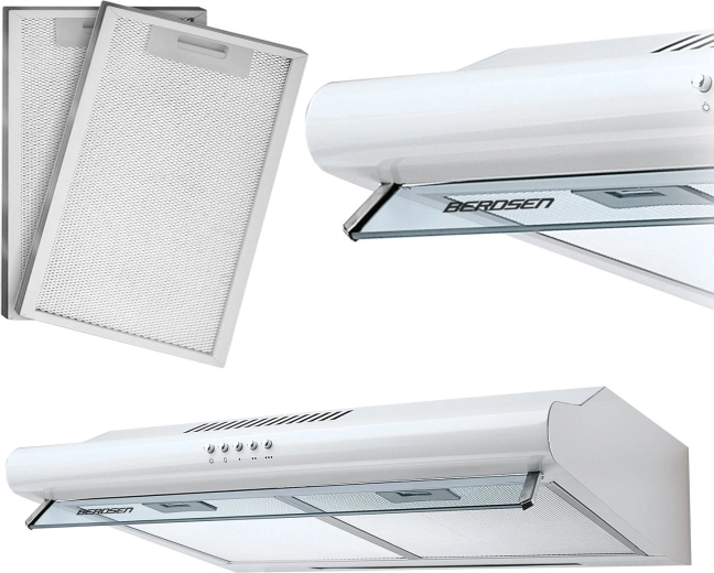 Podskříňkový odsavač par 60 cm bílý BERDSEN BE-10A
