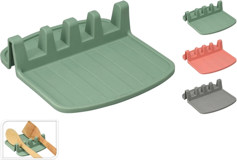 Držák na kuchyňské náčiní z TPE 15 × 14 × 4,2 cm, mix barev