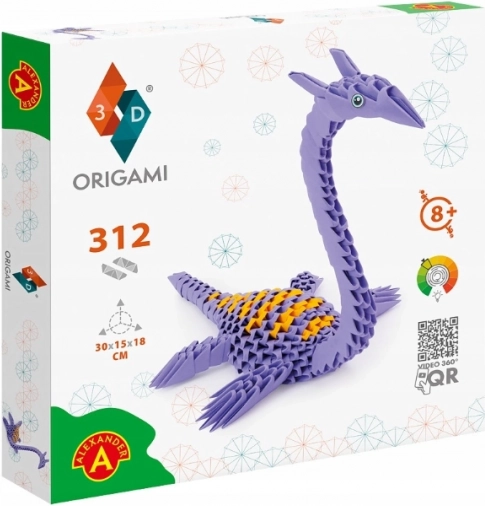 Alexander kreativní sada Origami 3D – pleziosaurus