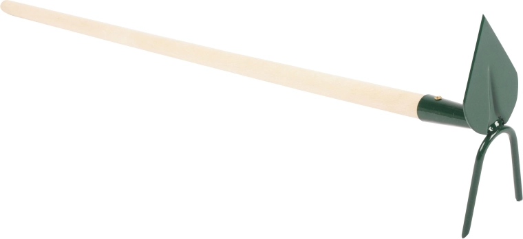 Okopávačka srdíčko se 2 hroty a dřevěnou násadou 100 cm