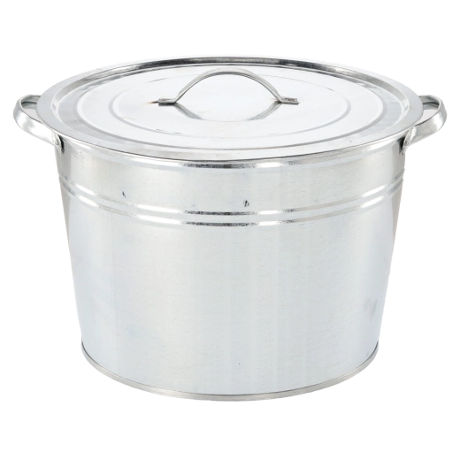 Kónický pozinkovaný kotel 25 l s pevným víkem