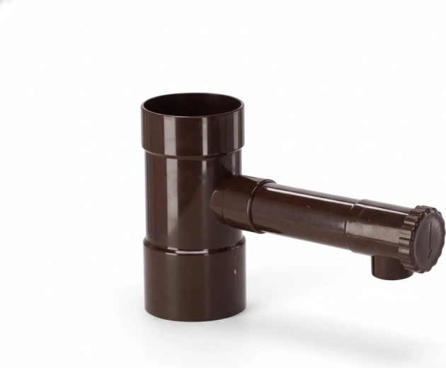 Hnědý zachytávač dešťové vody 80 mm