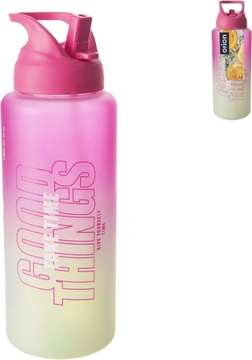 Tritanová láhev Moly Light 1 l růžovo-zelená