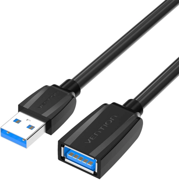 Prodlužovací kabel USB 3.0 USB‑A samec na USB‑A samice Vention 3 m černý
