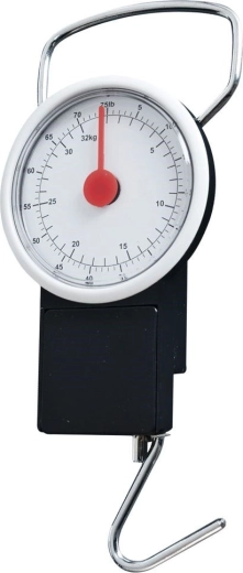 Mechanická zavazadlová váha s metrem 32 kg
