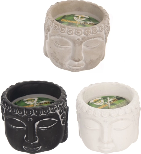 Keramická vonná svíčka Buddha s citronelou 150 g (3 varianty)