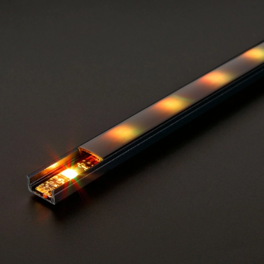 Černá hliníková U lišta pro LED pásky