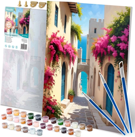 Malování podle čísel 40 × 50 cm – městská krajina MASSIDO