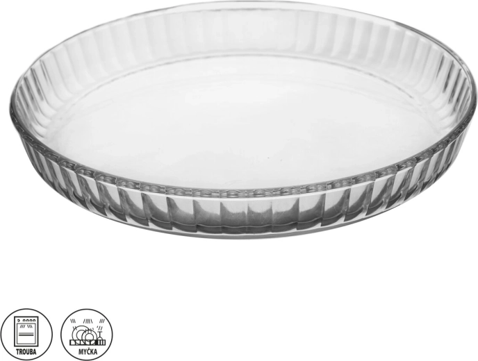 Skleněná forma na koláč z borosilikátového skla 27,5 cm