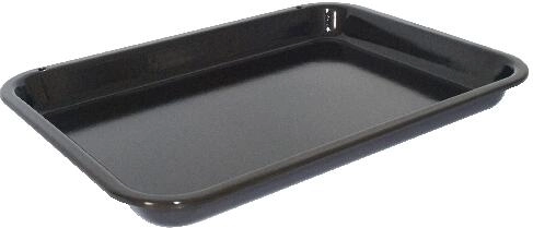 Smaltovaný pekáč 44,5 × 32,5 × 4 cm, černý
