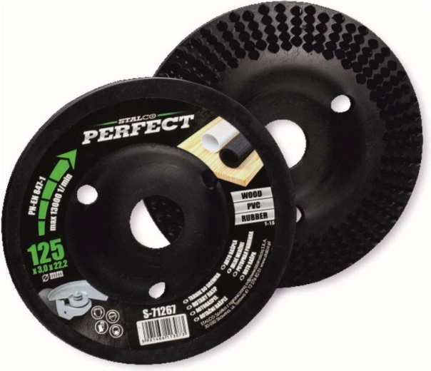 Šikmý rotační kotouč 125 × 3,0 × 22,2 mm pro úhlové brusky STALCO