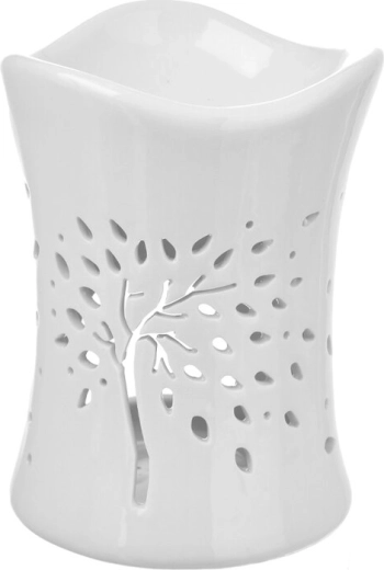 Porcelánová aromalampa Strom života bílá
