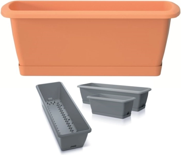 Truhlík se samozavlažovacím systémem RESPANA EASYCARE 59,3 cm – terakota