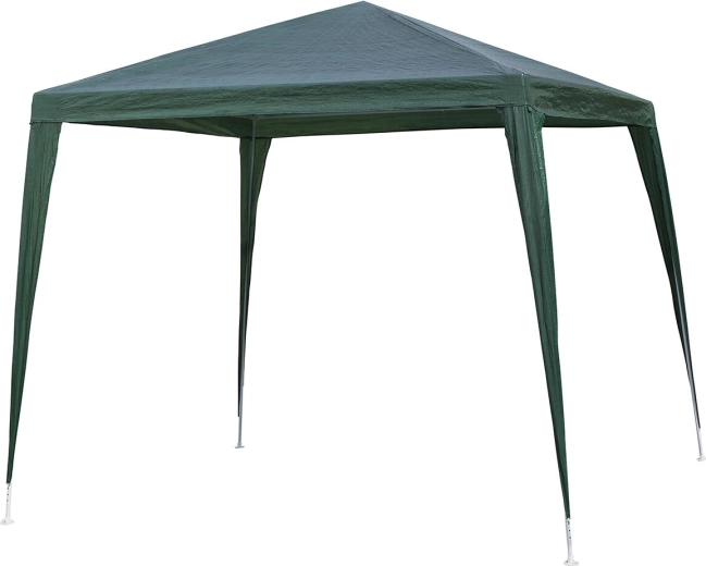 Zahradní altán PARTY II 240 × 240 cm tmavě zelený