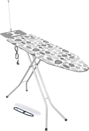 Žehlicí prkno Toro se zásuvkou a rukávníkem Lyon 120 × 38 cm