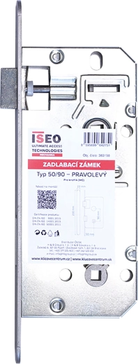 Zadlabací WC zámek ISEO 90/50/22