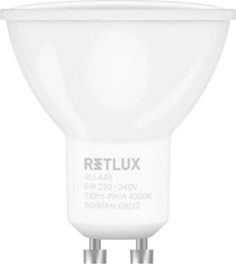 Retlux stmívatelná LED žárovka GU10 6 W 4000 K