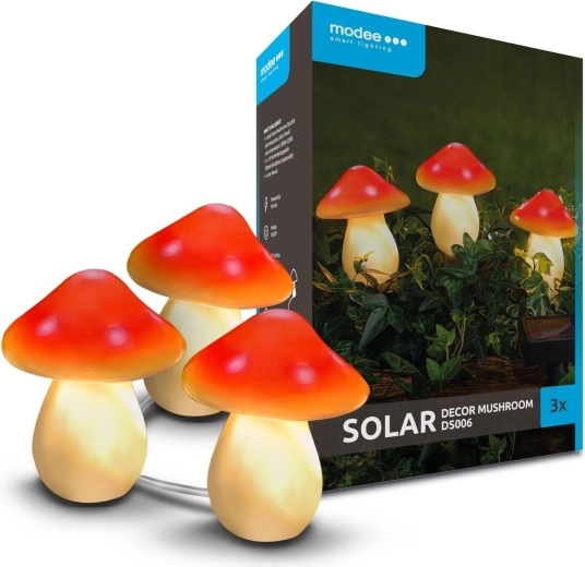 Modee dekorativní solární LED lampy ve tvaru hub 3 ks