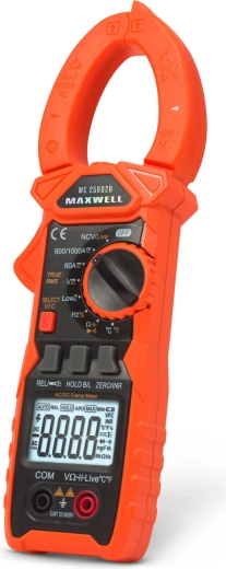 Klešťový multimetr MAXWELL True RMS AC/DC 1000 A s pracovním světlem
