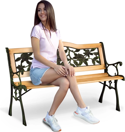 Zahradní lavička s opěrkou Gardi Rose Sofotel 123,5 × 74 × 48 cm