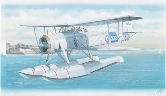 Stavebnice modelu letadla Fairey Swordfish Mk.2 (26,4 × 29 cm)