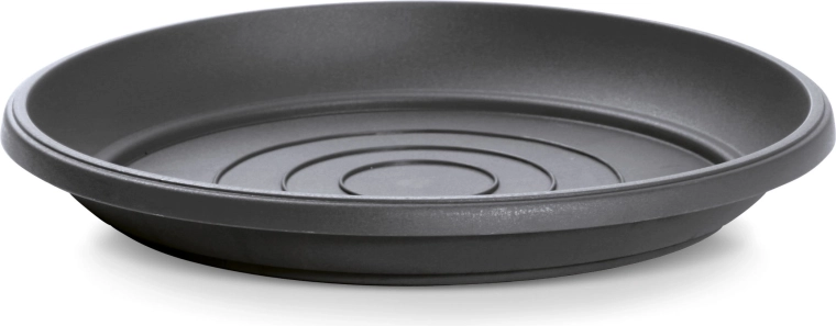 Miska pod květináč Terra kulatá antracitová 54 cm