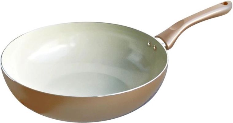 Pánev wok TORO Champagne 28 cm s keramickým povrchem