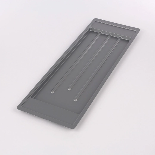 Metpol stříbrná odkapávací miska 59,5 × 20 cm pro dvoupatrový odkapávač 60 cm