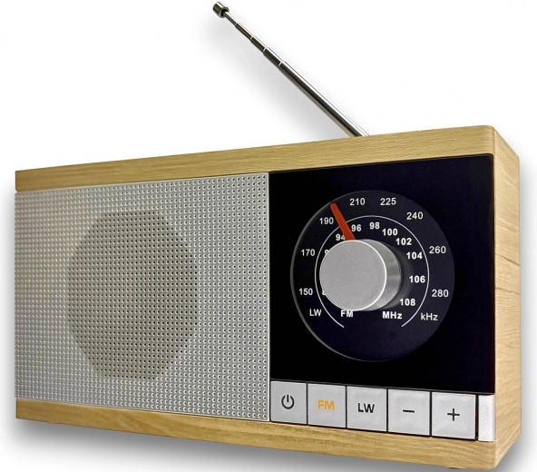 Retro rádio Krystyna v dřevěném provedení