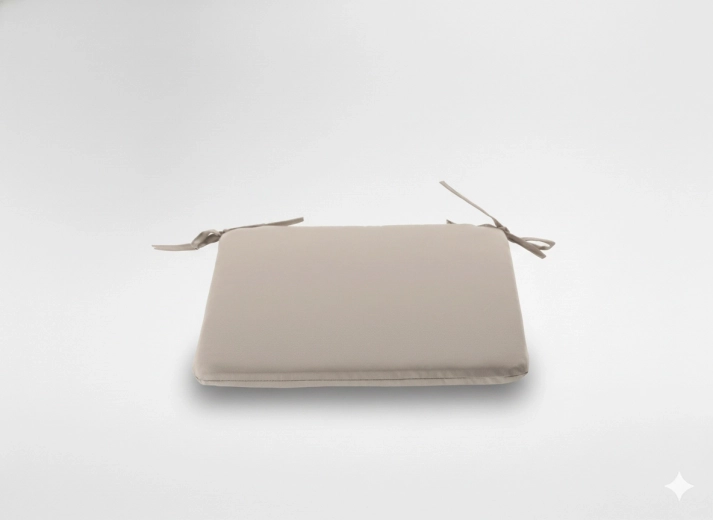 Poduška na židli 40 × 40 × 3 cm – přírodní