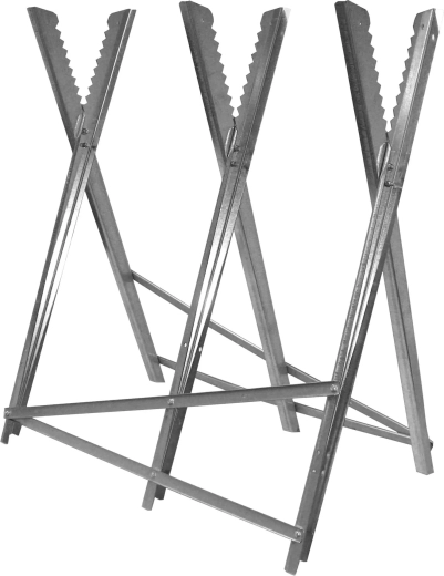 Kovová koza na řezání dřeva 80 × 81 cm