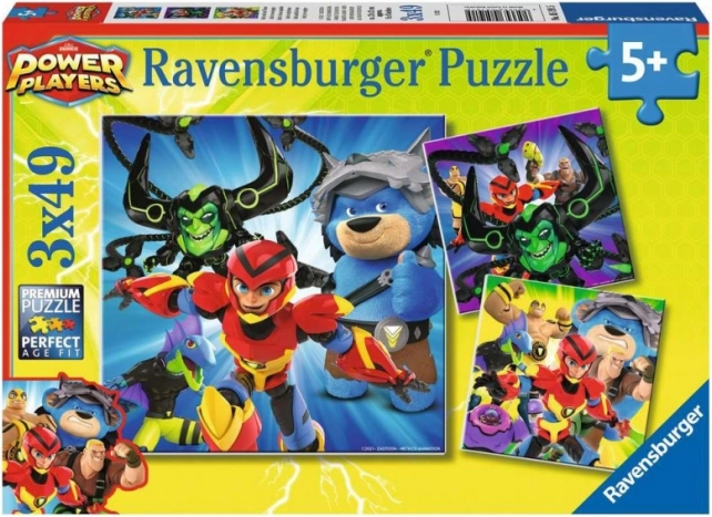 Ravensburger puzzle Power Players 3×49 dílků