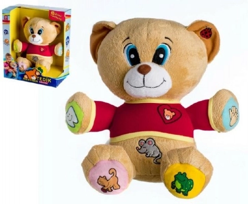 Veselý česky mluvící medvídek Tedík plyšák