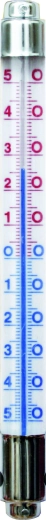 Venkovní okenní teploměr s kovovou objímkou 20 × 200 mm
