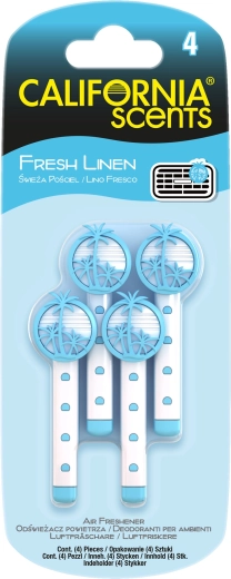 Vonné tyčinky do ventilace Fresh Linen – California Scents