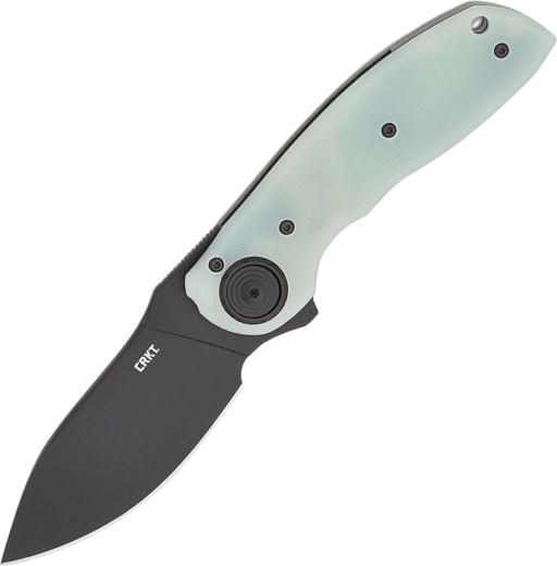 Skládací nůž CRKT Bot Deadbolt Natural, 7,6 cm, černá čepel, nefritová G10