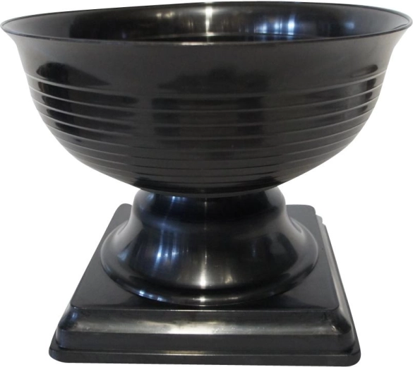 Květináč Pelikan s podstavcem, černý