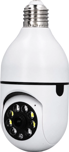 Bezdrátová Wi‑Fi IP kamera ve tvaru žárovky E27 30 W pro monitoring domu - 1 kus