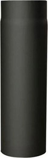 Kouřová roura s otvorem 130 mm, délka 1000 mm, ocel 1,5 mm, černá