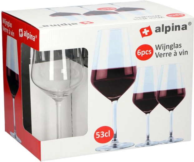 Sklenice na červené víno Alpina 530 ml (6 ks)