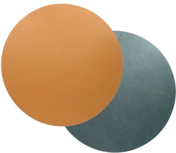 Dvoubarevné prostírání TORO 38 cm hnědé/černé