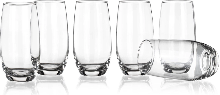 Sklenice na nápoje 360 ml DINING, vysoké, sada 6 ks