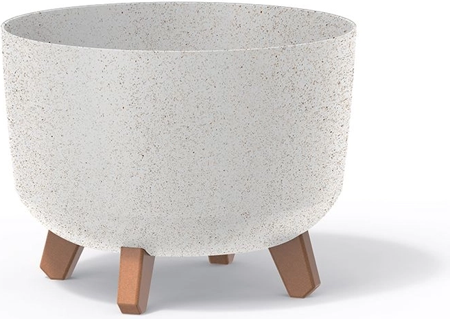 Květináč Gracia Standard Eco Wood 33,9 cm – bílá