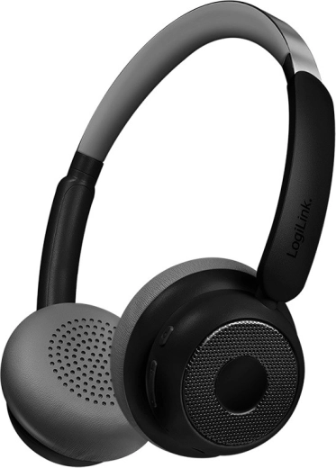Bezdrátová sluchátka s mikrofonem a ANC – LogiLink AuraSolo, černá
