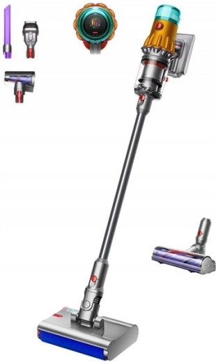 Dyson V12s Detect Slim Submarine bezdrátový tyčový vysavač žlutý/nikl