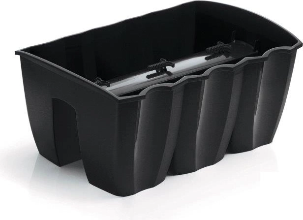 Truhlík na zábradlí Crown 39,3 cm antracit