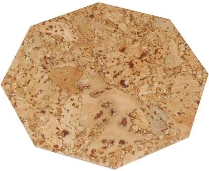 Korkové prostírání osmihran 10 cm (6 ks)