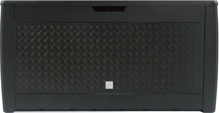 Zahradní úložný box 310 l antracit s ratanovým vzhledem