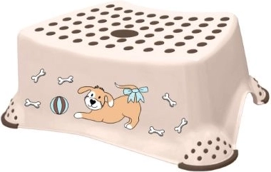 Dětská protiskluzová stolička Dog, béžová