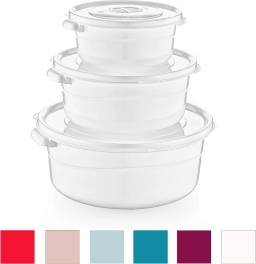 Sada kulatých nádob Mikrofresh 0,5 l, 1 l a 2 l